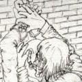 preview of the pencils for a Snape/Shacklebolt alley scene