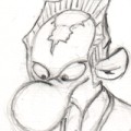 preview of Minbari!RatCreature pencils
