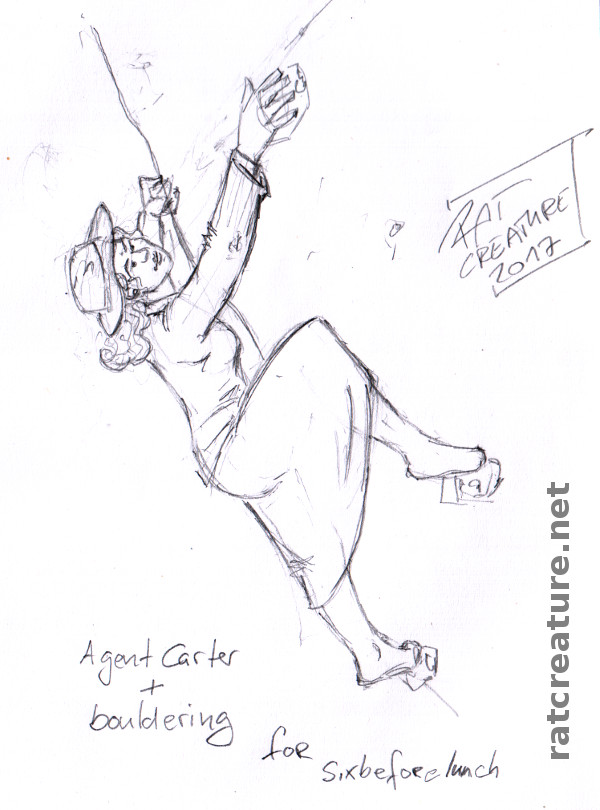 Agent Carter + bouldering for sixbeforelunch